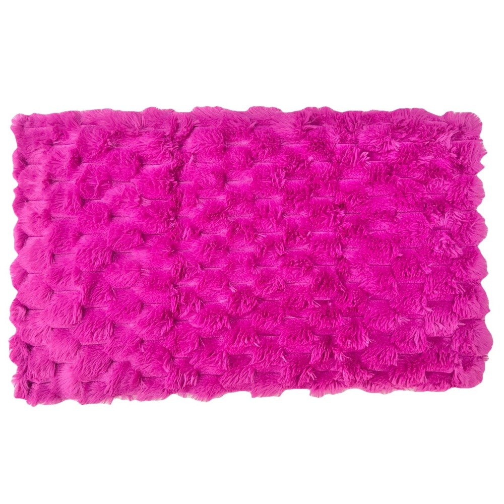 Pillowcase Throw Pillow Cover‎ Bed Sofa 12 x 20 Fuschia Pink Home Decor